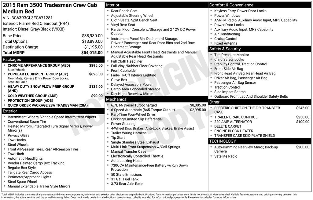 ram ram 3500 pickup 2015 3C63R3CL3FG671281 image ram ram 3500 pickup 2015 3C63R3CL3FG671281 image